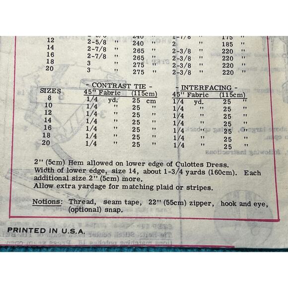 Marian Martin Sewing pattern 9208 jumpsuit 1970s size 14 - Picture 5 of 5